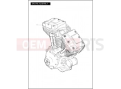 HARLEY-DAVIDSON DYNA SUPER GLIDE CUSTOM  - FXDC ENGINE ASSEMBLY - TWIN CAM 96â¢