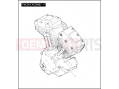 Harley-Davidson 2011 TOURING ELECTRA GLIDE CLASSIC  - FLHTC 103 ENGINE ASSEMBLY - TWIN CAM 96â¢