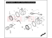 Harley-Davidson 2011 TOURING ELECTRA GLIDE CLASSIC  - FLHTC 103 INSTRUMENTS - FLHTC, FLHTCU, FLHTK & FLHX (1 OF 2)