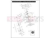 Harley-Davidson 2011 TOURING ELECTRA GLIDE CLASSIC  - FLHTC 103 ROCKER ARM ASSEMBLY & PUSH RODS - TWIN CAM 103â¢ (1 OF 2)