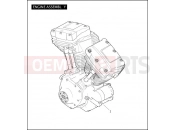 Harley-Davidson 2011 TOURING ROAD GLIDE CUSTOM  - FLTRX ENGINE ASSEMBLY - TWIN CAM 103â¢
