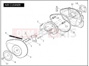 Harley-Davidson 2010 DYNA DYNA FAT BOB  - FXDF AIR CLEANER