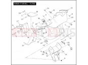 Harley-Davidson 2010 TOURING ELECTRA GLIDE STANDARD  - FLHT INNER FAIRING - FLTRX