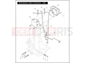 Harley-Davidson 2010 TOURING ELECTRA GLIDE STANDARD  - FLHT REAR BRAKE LINES & MODULE - ABS