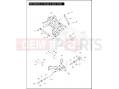 INTERMEDIATE FRAME & REAR FORK - Harley-Davidson TRI GLIDE ULTRA CLASSIC - FLHTCUTG 2010