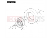 REAR WHEEL - Harley-Davidson TRI GLIDE ULTRA CLASSIC - FLHTCUTG 2010
