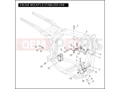Harley-Davidson 2009 DYNA DYNA SUPER GLIDE CUSTOM  - FXDC ENGINE MOUNTS & STABILIZER LINK