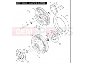 Harley-Davidson 2009 DYNA DYNA SUPER GLIDE CUSTOM  - FXDC FRONT WHEEL - CAST & SLOTTED