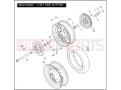 Harley-Davidson 2009 DYNA DYNA FAT BOB  - FXDF REAR WHEEL - CAST & SLOTTED