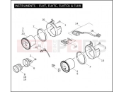 Harley-Davidson 2009 SIDECAR FLHTC SIDECAR  - SIDECAR FOR FLHTC INSTRUMENTS - FLHT, FLHTC, FLHTCU & FLHX