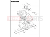 HARLEY-DAVIDSON CROSS BONES  - FLSTSB ENGINE MOUNTS