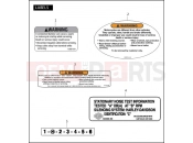 HARLEY-DAVIDSON CROSS BONES  - FLSTSB LABELS