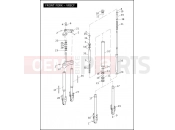 FRONT FORK - VRSCF - Harley-Davidson VRSCAW V-ROD - VRSCAW 2009