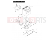 BATTERY, TRAY & CABLES - Harley-Davidson FLHX SIDECAR - SIDECAR FOR FLHX 2008