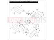Harley-Davidson 2008 SOFTAIL CROSS BONES  - FLSTSB EXHAUST SYSTEM - FLST, C & FXST, B, C & FXCW, C