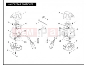 Harley-Davidson 2008 SOFTAIL NIGHT TRAIN  - FXSTB HANDLEBAR SWITCHES