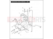 Harley-Davidson 2008 TOURING ELECTRA GLIDE STANDARD  - FLHT REAR BRAKE LINES & MODULE - ABS