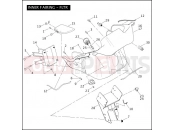 Harley-Davidson 2008 TOURING ROAD GLIDE  - FLTR INNER FAIRING - FLTR