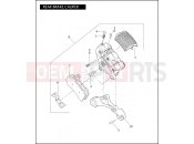 Harley-Davidson 2008 VRSC VRSCAW W/ABS  - VRSCAWA REAR BRAKE CALIPER