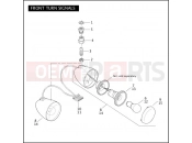 Harley-Davidson 2008 VRSC VRSCD NIGHT ROD  - VRSCD FRONT TURN SIGNALS
