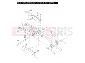 Harley-Davidson 2008 VRSC VRSCD NIGHT ROD  - VRSCD REAR FORK, DEBRIS DEFLECTOR, & BELT GUARD