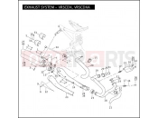 Harley-Davidson 2008 VRSC VRSCDA NIGHT ROD W/ABS  - VRSCDA EXHAUST SYSTEM - VRSCDX, VRSCDXA