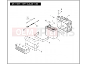 Harley-Davidson 2007 DYNA DYNA SUPER GLIDE  - FXD BATTERY TRAY & BATTERY
