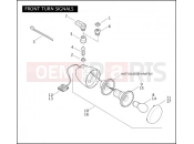 Harley-Davidson 2007 DYNA DYNA SUPER GLIDE  - FXD FRONT TURN SIGNALS