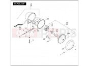 HARLEY-DAVIDSON DYNA SUPER GLIDE CUSTOM  - FXDC HEADLAMP