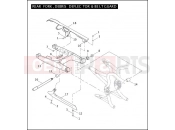 REAR FORK, DEBRIS DEFLECTOR & BELT GUARD - Harley-Davidson CVO VR DESTROYER - VRXSE 2006