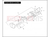Harley-Davidson 2006 DYNA DYNA LOW RIDER  - FXDLI FRONT BRAKE CALIPER
