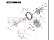 Harley-Davidson 2006 DYNA DYNA LOW RIDER  - FXDLI REAR WHEEL - LACED