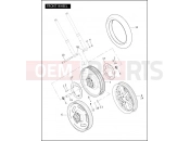 Harley-Davidson 2006 VRSC VRSCA V-ROD  - VRSCA 105 FRONT WHEEL