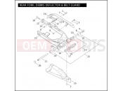 Harley-Davidson 2005 DYNA DYNA SUPER GLIDE CUSTOM  - FXDCI REAR FORK, DEBRIS DEFLECTOR & BELT GUARD