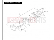 Harley-Davidson 2005 DYNA DYNA SUPER GLIDE  - FXDI FRONT BRAKE CALIPER