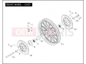 Harley-Davidson 2005 DYNA DYNA SUPER GLIDE  - FXDI FRONT WHEEL - CAST