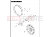 Harley-Davidson 2005 DYNA DYNA LOW RIDER  - FXDLI FRONT WHEEL - LACED