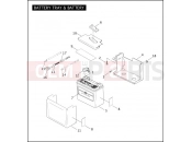 Harley-Davidson 2005 DYNA DYNA WIDE GLIDE  - FXDWGI BATTERY TRAY & BATTERY