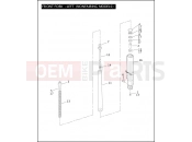 FRONT FORK - LEFT (NONFAIRING MODELS) - Harley-Davidson ROAD KING - FLHR 2005