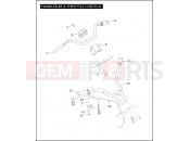 Harley-Davidson 2005 VRSC VRSCA V-ROD  - VRSCA HANDLEBAR & THROTTLE CONTROL
