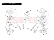 HARLEY-DAVIDSON DYNA SUPER GLIDE  - FXD HANDLEBAR SWITCHES