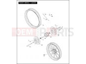 Harley-Davidson 2004 DYNA DYNA SUPER GLIDE  - FXDI FRONT WHEEL - LACED