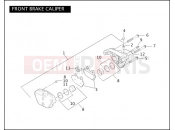 Harley-Davidson 2004 DYNA DYNA WIDE GLIDE  - FXDWG FRONT BRAKE CALIPER