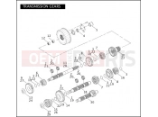 Harley-Davidson 2004 DYNA DYNA WIDE GLIDE  - FXDWG TRANSMISSION GEARS