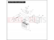 Harley-Davidson 2004 POLICE DYNA DEFENDER  - FXDP BATTERY TRAY & BATTERY