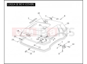 Harley-Davidson 2004 SIDECAR FLHTC SIDECAR  - SIDECAR FOR FLHTC LUGGAGE BOX (COVER)