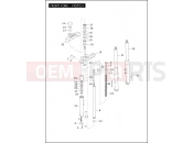 Harley-Davidson 2004 SOFTAIL NIGHT TRAIN  - FXSTBI FRONT FORK - FXSTD/I