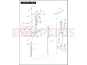 Harley-Davidson 2004 TOURING ROAD KING  - FLHR FRONT FORK - RIGHT (2 OF 2)