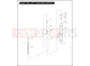 Harley-Davidson 2004 TOURING ELECTRA GLIDE STANDARD  - FLHT FRONT FORK - LEFT (NONFAIRING MODELS)