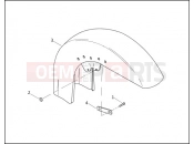 FRONT FENDER - Harley-Davidson CVO ROAD KING - FLHRSEI2 2003